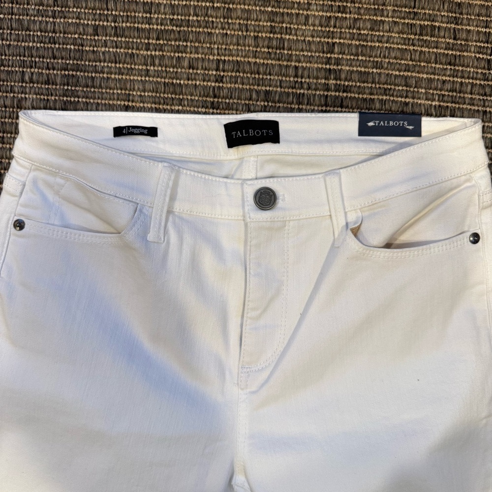 Talbots Women's White Skinny Jeans - Picture 2 of 5